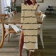 thumbnail image 2 of ChaoHeng Women Dresses $5.00 Party Dresses for Women Women' Printed Long Sleeve V-Neck Mid Calf Dress, 2 of 7