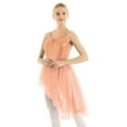 thumbnail image 3 of Aislor Women's Sparkle Sequins Ballet Skirt Lyrical Camisole Leotard Dress Dancewear, 3 of 7