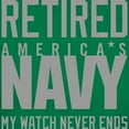 thumbnail image 3 of CafePress - US Navy Retired Not Decommiss Women's Dark T Shirt - Women's Traditional Fit Dark T-Shirt, 3 of 4
