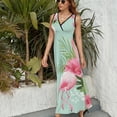 thumbnail image 3 of Flamingo Pattern Sleeveless Dress Female Clothing Dress Women Summer 2025 Dress, 3 of 7