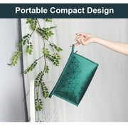 AUTOVISUM Makeup Cosmetic Bag, Zipper Organizer Bags, Waterproof PU Leather, Portable Lightweitht, Ever Green