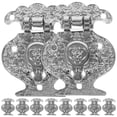 thumbnail image 1 of 10pcs Hasp Latch Wooden Case Latch Replacement Antique Wooden Box Hasp Lock, 1 of 8