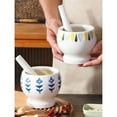 thumbnail image 3 of Manual Garlic Pounder Ceramic Multifunctional Grinding Pill Churn Pounding Chili Grinding Herb Grinder Kitchen Mixing Grinding Bowl, 3 of 6