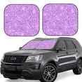 thumbnail image 1 of Vsdgher Lilac Glittering Print Car Windshield Sun Shade, Reflective Sunshade Window Sunshade Sun Visor Protector Fit for Cars,Trucks,SUVs-Large, 1 of 6