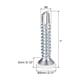 thumbnail image 2 of Tornillos autorroscantes Uxcell #8 x 1" blancos, paquete de 100, tornillo de cabeza plana Phillips para metal a madera, 2 of 5