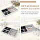 thumbnail image 4 of 8-grid velvet jewelry storage box - light gray - 35*24*3cm - 1 piece, 4 of 5