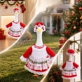 thumbnail image 6 of Christmas Porch Goose Outfits, 23 Inch Lace Dresses Set with Hat for Christmas Decorations Outdoor Front Porch Lawn And Yard Display, 6 of 7