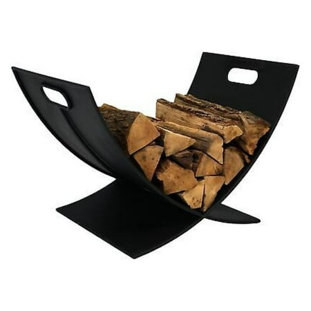 

ChicCrest 30 in Heavy-Duty Steel Firewood Log Rack - Black by Sunnydaze