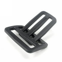 Masteelf 100 Pcs 2.5cm Slide Buckles Thicken Plastic Bag Strap Assorted Type Adjustment Buckles for Backpack Suitcase (Black)