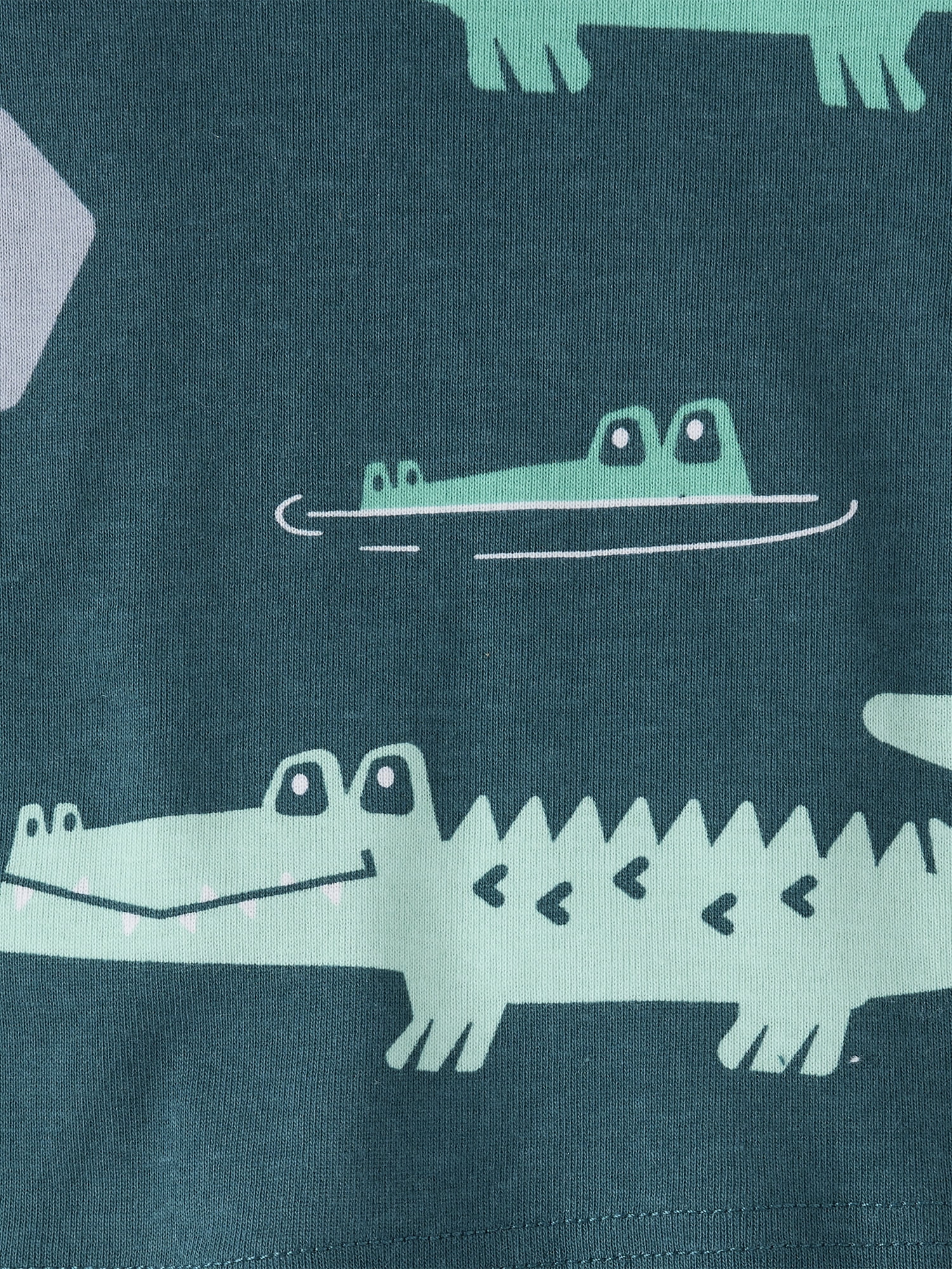 The Children's Place Baby & Toddler Boys Short Sleeve Crocodile Snug Fit PJs, Sizes NB-6T