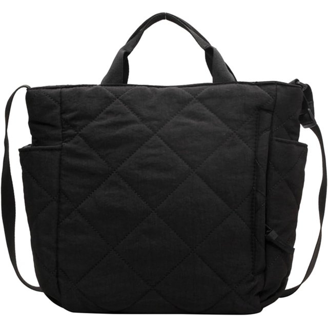 LHSHID Quilted Tote Bag Soft Trendy Puffer Tote Bag Light Winter Down Padding Designer Crossbody Bag Shoulder Handbags