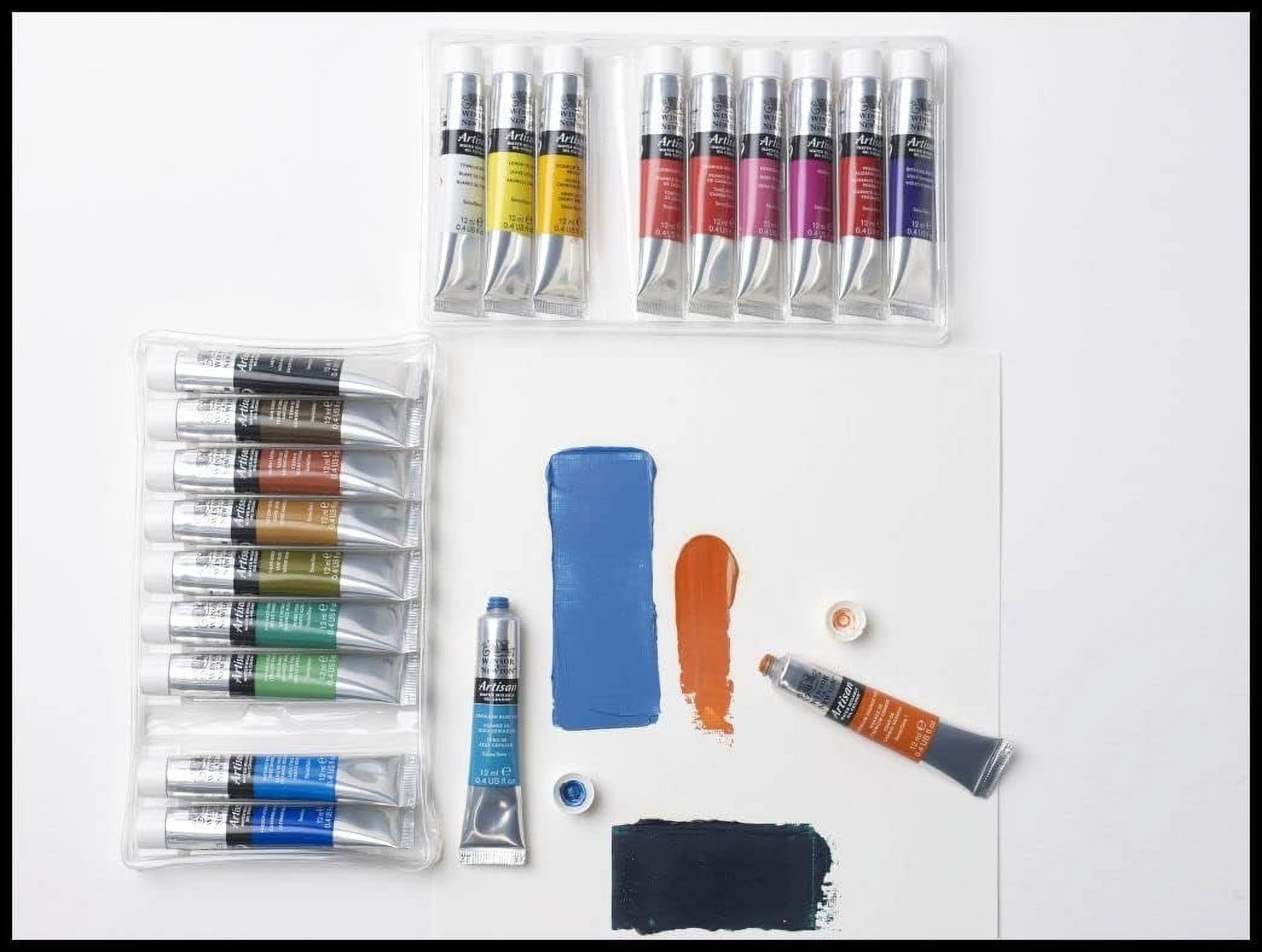 Winsor & Newton Artisan Water Mixable Oil Color Paint, 12 mL Tubes, 20 Colors