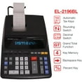 thumbnail image 4 of Sharp EL-2196BL 12-Digit Printing Calculator with 4-Key Memory, Heavy Duty, Item Count, Black, 1 Count, 4 of 4