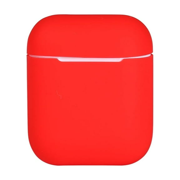 WUWOCJ Case Compatible with Airpods 1&2,Soft Silicone Skin Case Cover Shock-Absorbing Protective Case (Red)