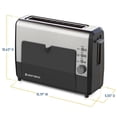thumbnail image 3 of West Bend QuikServe Compact 2-Slice Toaster with Extra Wide Slots and Cool Touch Exterior, in Stainless Steel (77222), 3 of 7