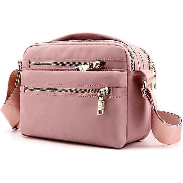 Cross Body Bag for Women, Multi Pocket Handbags & Shoulder Bags Waterproof Nylon Anti Theft Messenger Bag for Travel Shopping