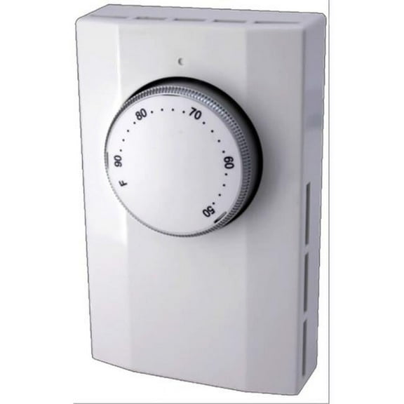 K102 Double Pole Wall Thermostat, White