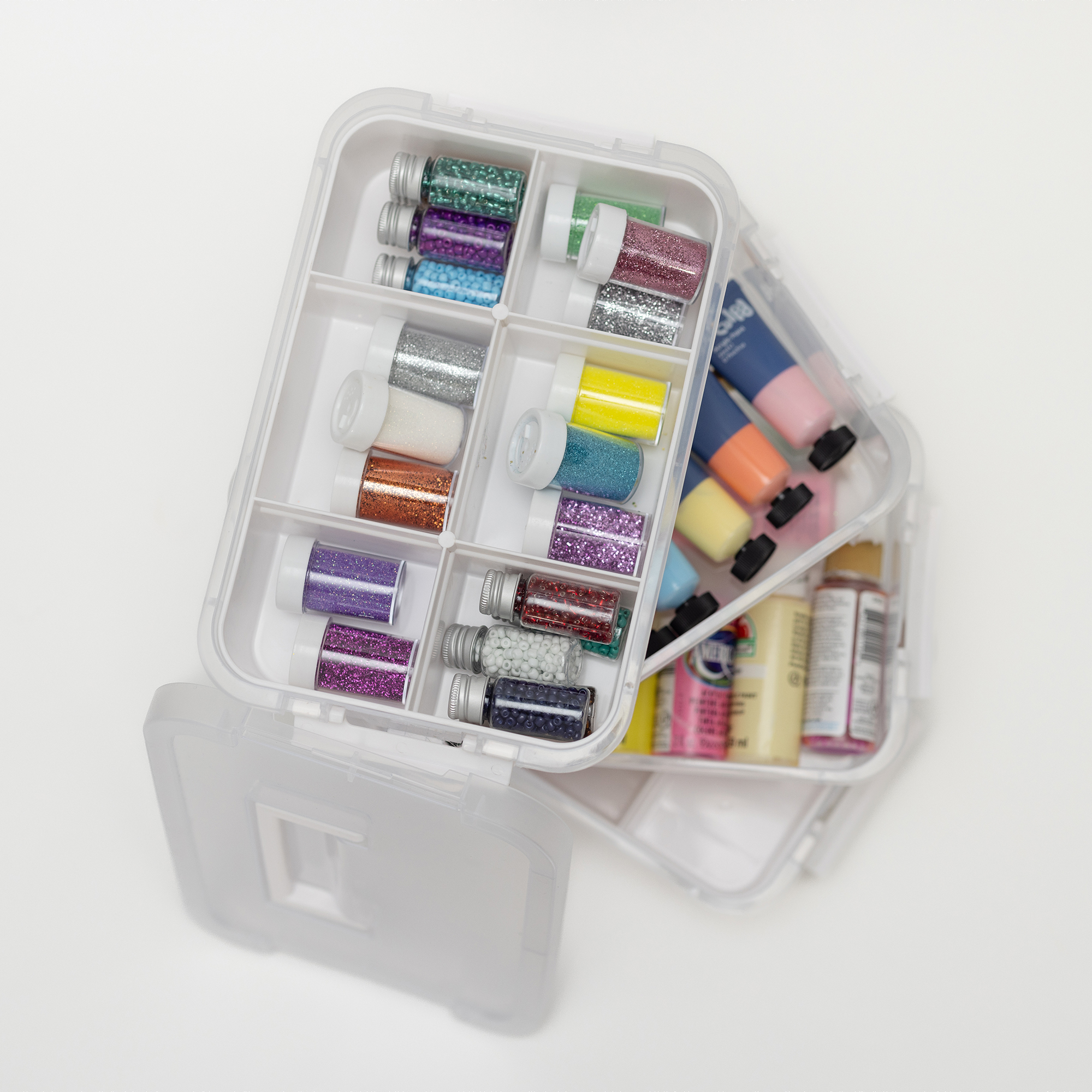 Everything Mary 4-Tier Clear Stackable Craft Organizer photo 2