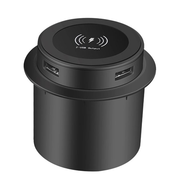Carga inalámbrica integrada Inalámbrico Qi Base Universal de Carga Rápida para Teléfonos Móviles Junto a Fanmusic Carga inalámbrica integrada