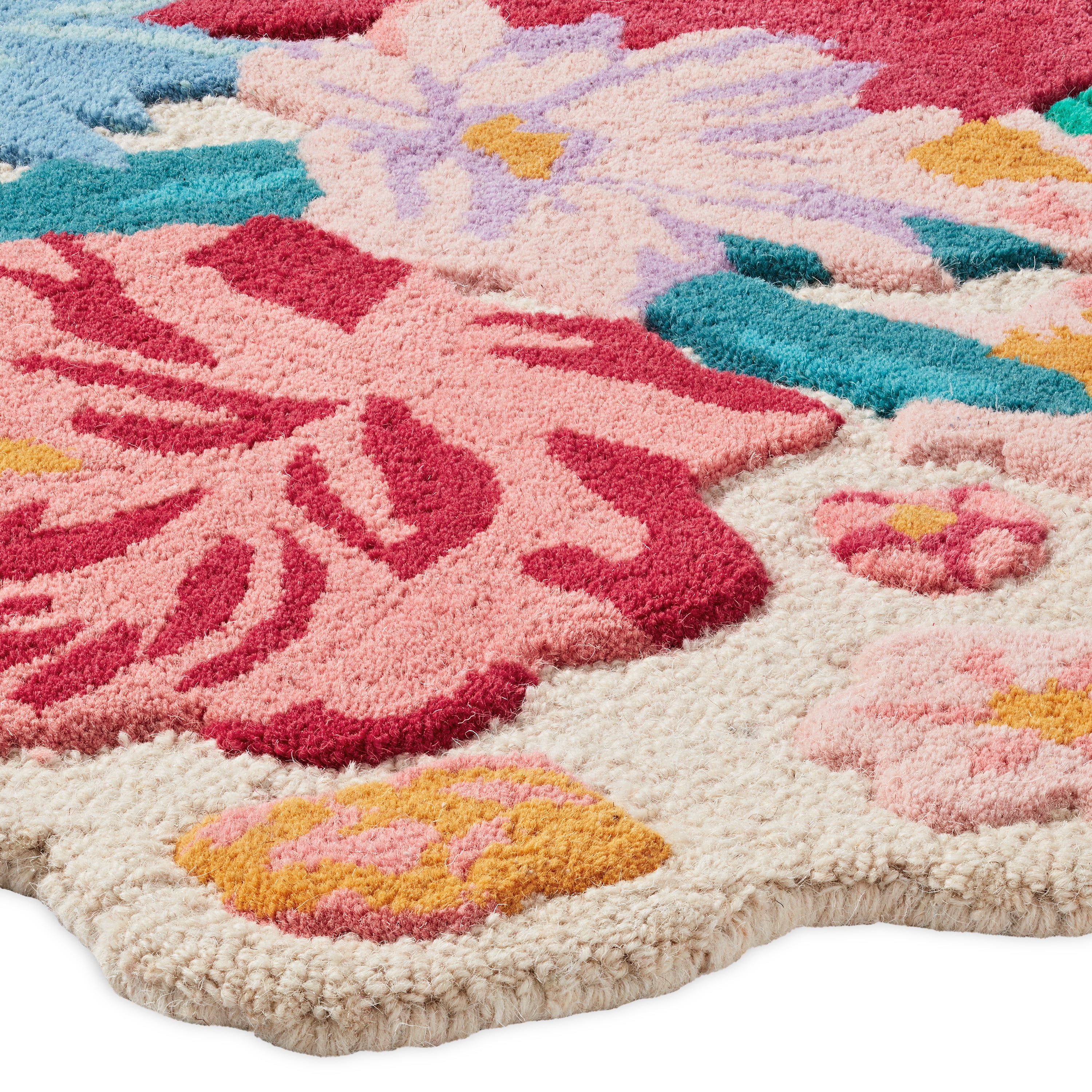 The Pioneer Woman Brilliant Bloom Wool Floral Multicolor Accent Rug, 30 in x 46 in