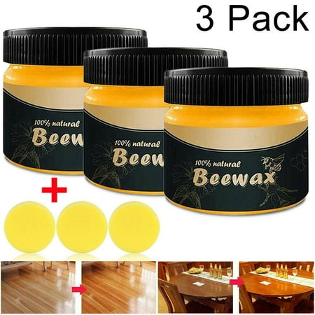 Wood Seasoning Beewax,Multipurpose Natural Wood Wax Traditional Beeswax