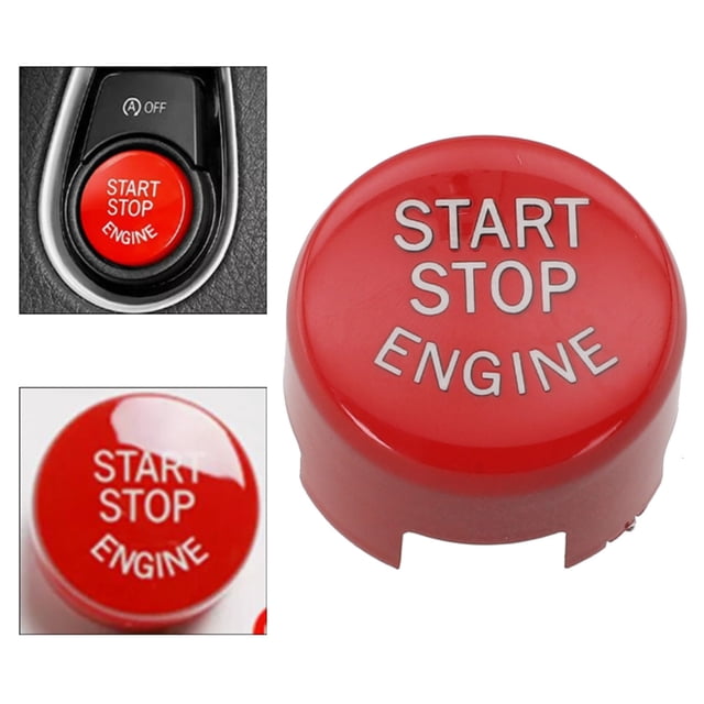 Premium Red Black Push Start Button Replacement For BMW F10 F20 F30 F Series Reliable Performance Distinctive Design Red