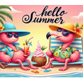 thumbnail image 3 of Tropical Theme Summer Banner Flamingo Beach Style for Outdoor Party Vacation Decoration, 3 of 7