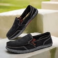 thumbnail image 4 of Men's Canvas Shoes, Non-Slip Loafers, Large Sizes Available, Available in 4 Colors Breathable Casual Walking Shoes,, 4 of 9