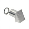 Broan 4 in. W x 8.25 in. L Silver Wall Cap Vent Aluminum