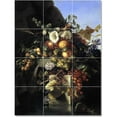 thumbnail image 1 of Ceramic Tile Mural-Adelheid Dietrich Flowers Tile Mural Commercial Remodel. 21.25" w x 25.5" h using (30) 4.25 x 4.25 ceramic tiles, 1 of 3