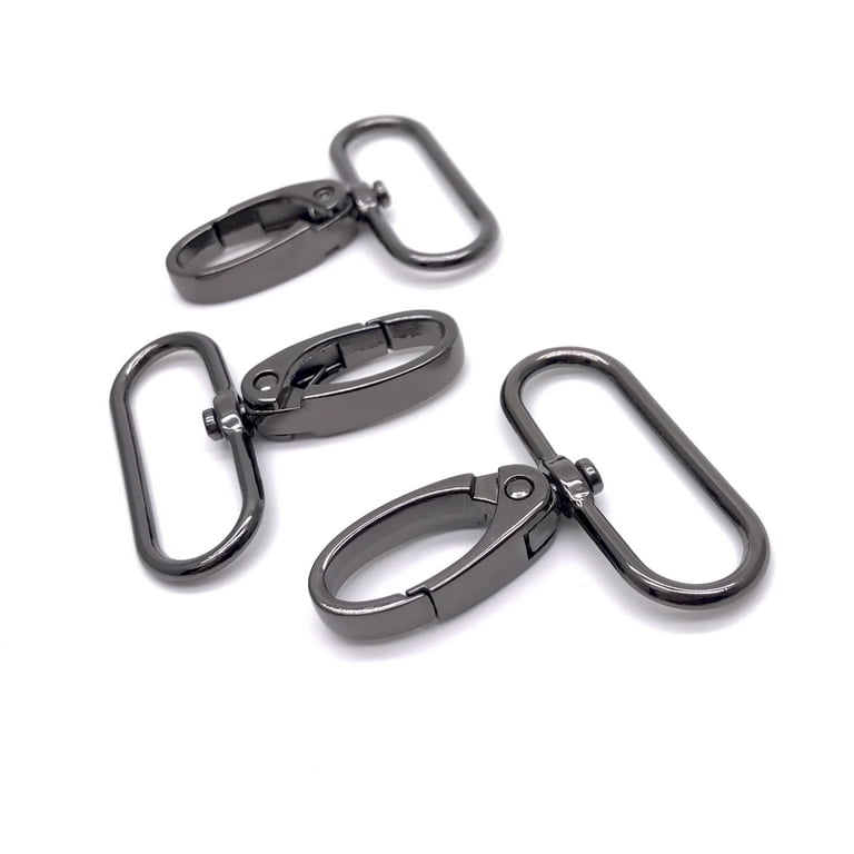 12/10PCS Lanyard Keychain Snap Hooks Clip Metal Lobster Claw Clasp