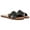 Black, variant on Franco Sarto Women's Romana Slide Sandal Gold 6.5M