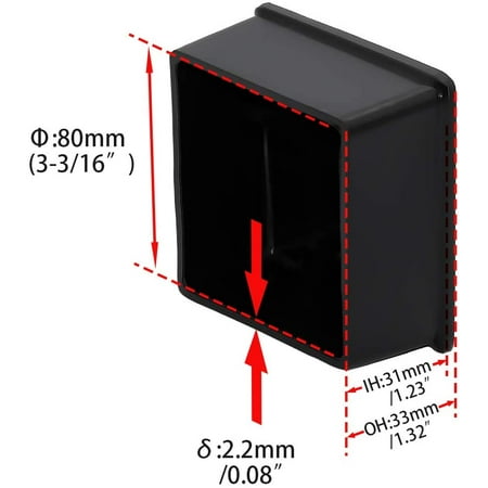 8pcs Patio Chair Leg Caps Non Marking Pvc Floor Protectors Square Furniture Table Covers 3 4 Inches 19mm Black Canada 8pcs Patio Chair Leg Caps Non Marking, Patio Chair Leg Caps Square