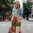 thumbnail image 4 of Xecao Rose Psychédélique pour Robes d'Été pour Femmes Robes Décontractées de Plage Robes Sans Manches T-Shirt Robe Évasée avec Poches, 4 of 7