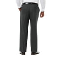 thumbnail image 3 of Haggar Mens Classic fit Dress Pants Pants 46 / 30 Charcoal Grey Solid Stretch, 3 of 6