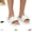 White, variant on YOUYEDIAN Sandals for Women Summer Beach Fashion Buckle Deco Comfy Versatile Platform Waterproof Sandals Casual Breathable Open Toe Backless Flat Shoes