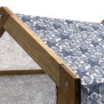 thumbnail image 5 of Blue and White Pet House, Starfishes Shells and Sea Urchins Monochrome Nautical Illustration, Outdoor & Indoor Portable Dog Kennel with Pillow and Cover, 5 Sizes, Dark Blue and White, by Ambesonne, 5 of 5