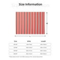 thumbnail image 3 of Throw Blanket Red White Vertical Stripe Pattern Soft Cozy Fleece Flannel Blanket Home Decor for Couch Sofa Bed 80"x60", 3 of 7