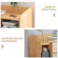 thumbnail image 4 of Mesita de Noche con 3 Cajones y Estante de Almacenamiento, Mesa Auxiliar Multifuncional para Recámara, Sala, Sofá, Cama u Oficina, 4 of 7