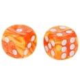 thumbnail image 3 of Dados de 6 Caras -dix Colores - Dados Acrílicos de 16 Mm , Naranja + amarillo CUTICAT Juego de dados de 6 caras, 3 of 8