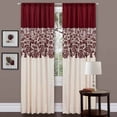 thumbnail image 1 of Lush Decor Rideau de Jardin Panneau, Rouge, 1 of 6