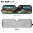 thumbnail image 7 of Uorisanigo Windshield Sun Shade for Rubicon Sahara TJ JK JKU 2 & 4 Door, Foldable Front Window Sun Visor Blocks UV Rays Foldable Mandala Floral Bald Eagle Sunshade, Outdoor Camping, 7 of 7