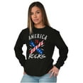 thumbnail image 5 of USA American Patriotic Boxing Gloves Plus Size Crewneck Graphic Tee Shirt Brisco Brands 2X, 5 of 6