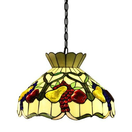 Alliena 2 Light Fruit Basket 16 Inch Multi Color Tiffany Style Alliena 2 Light Fruit Basket 16 Inch Multi Color Tiffany Style Ceiling