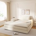 thumbnail image 6 of Modern Apartment Lounge Chair, Oversized Double Chaise with Deep Seat & Pillows, Space Saving Design for Cozy Living Rooms, 6 of 15