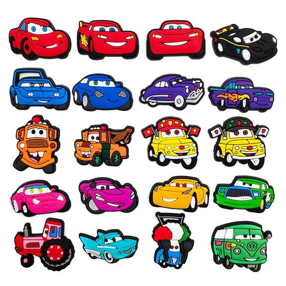 20Pcs McQueen Charms for Shoes Decoration Charms Accessories for Adult