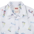 thumbnail image 3 of Levi's Boys' Print Textured Button Up Cotton Shirt with Short Sleeves, Sizes 8-20, 3 of 5