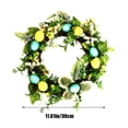 thumbnail image 2 of Easter Decorative Egg Wreath for Indoor & Outdoor Celebrations, Festive Spring Decor with Artificial Flowers, Vibrant Colorful Seasonal Accent for Home, Store, and Event Settings, 2 of 5