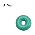 thumbnail image 2 of Anillos O de caucho de fluoruro, junta de sellado FKM para maquinaria de vehículos y plomería, verde, paquete de 5, 4mmx1mmx1.5mm, 2 of 3
