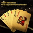 thumbnail image 3 of Fmoacen 4 Barajas Naipes Impermeables Plástico Negro Oro Rosa Naipes Papel de Aluminio Cartas de Póquer Juegos de Naipes Estándar Temáticos para Adultos Fiesta de Juegos Familiares, 3 of 5